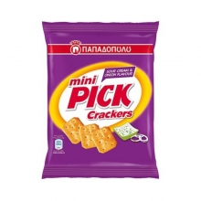 Pick Crackers Mini Sour Cream Παπαδοπούλου (90gr)