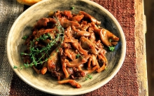 Μανιτάρια Πλευρώτους στη Σχάρα