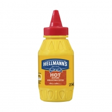 Hellmanns Μουστάρδα Hot Top Down 250ml