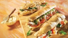 Λευκή Μπαγκέτα Caprese
