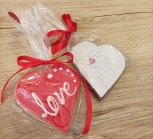 Μπισκότο Καρδιά με Ζαχαρόπαστα (τεμάχιο)