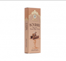 Laurence Pouraki Milk Chocolate and Hazelnut Cream Butter Wafer Rolls 110gr