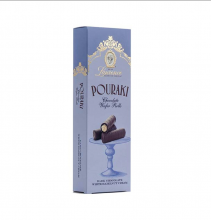 Laurence Pouraki Dark Chocolate and White Hazelnut Cream Wafer Rolls 110gr