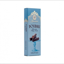 Laurence Pouraki Dark Chocolate and Hazelnut Cream Wafer Rolls 110gr