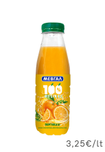 Μεβγάλ Χυμός 100% Φυσικός Πορτοκάλι 400ml