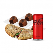 1 Πεϊνιρλί Ζαμπόν - Κασέρι + 4 Σοκολατοπιτάκια + 1 Coca-Cola 330ml