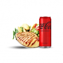 1 Μερίδα Κοτόπουλο + 1 Coca-Cola 330ml