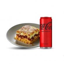 1 Μερίδα Λαζάνια + 1 Coca-Cola 330ml