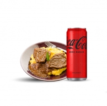 1 Μερίδα Μοσχαράκι Κοκκινιστό + 1 Coca-Cola 330ml
