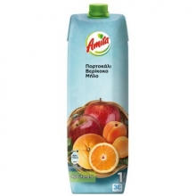 Amita Φρουτοποτό Πορτοκάλι, Βερίκοκο και Μήλο (1lt)