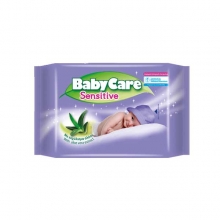 Baby Care Sensitive Μωροπετσέτες (63τμχ)