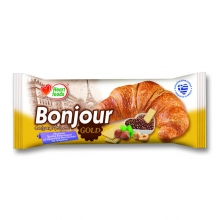 Bonjour Κρουασάν Gold με Γέμιση Πραλίνα Φουντουκιού με Κομμάτια Σοκολάτας και Γκοφρέτας
