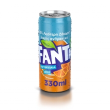 Fanta Μπλε Πορτοκάλι Χωρίς Ανθρακικό 330ml (Κουτί)
