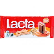 Lacta Σοκολάτα Double Caramel (100gr)