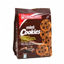 Παπαδοπούλου Mini Cookies Κακάο και Κομμάτια Σοκολάτας (70gr)