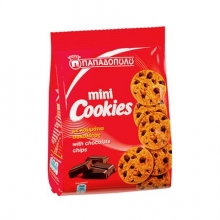 Παπαδοπούλου Mini Cookies με Κομμάτια Σοκολάτας (70gr)