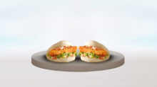 Bao Buns με Crispy Γαρίδες 2τμχ