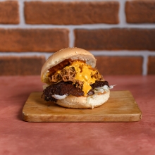 Holy Smoke Pulled Pork Edition Burger