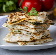 Flat Bread με Σπανάκι