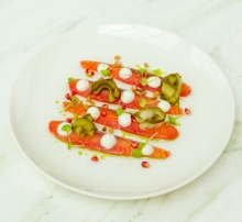 Sashimi Χειροποίητου Σολομού Gravlax