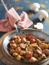 Μερίδα Τηγανιά Κοτόπουλο με Μανιτάρια