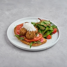 Μπρουσκέτα Falafel