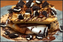 Βάφλα Λευκή Σοκολάτα Μπισκότο Oreo
