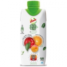 Amita Free Stevia Πορτοκάλι, Μήλο και Βερίκοκο 1lt