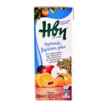 Ήβη Πορτοκάλι, Ροδάκινο και Μήλο 220ml