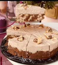 Cheesecake Μωσαϊκό με Πραλίνα