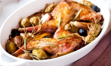 Κουνέλι με Πορτοκάλι και Δεντρολίβανο