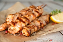 3 Καλαμάκια Κοτόπουλο με Ρύζι 140gr