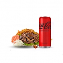 1 Μερίδα Γύρος Χοιρινός + 1 Αναψυκτικό 330ml επιλογής