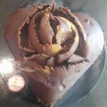 Κέικ Καρδιά Επικάλυψη Σοκολάτας