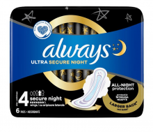 Always Σερβιέτες Ultra Day Secure Night 6τμχ