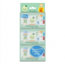 Fresh Care Μωρομάντηλα Aloe Vera Travel Size 6x8τμχ 20x14cm