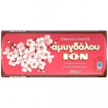 ION Σοκολάτα Γάλακτος Αμυγδάλου 200gr