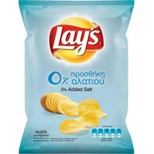 Lays Πατατάκια 0% Αλάτι 95gr