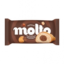 Molto Κρουασάν Πραλίνα Φουντουκιού και Κομμάτια Μπισκότου 98gr
