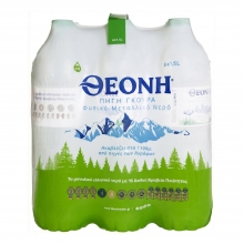 Θεόνη Φυσικό Μεταλλικό Νερό 6x1.5lt