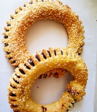 Κουλούρι Γεμιστό με Πραλίνα