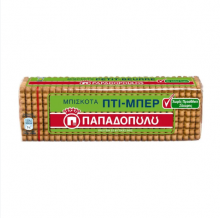 Παπαδοπούλου Μπισκότα Πτι Μπερ χωρίς Ζάχαρη 225gr