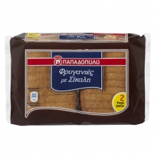 Παπαδοπούλου Φρυγανιές με Σίκαλη 255gr