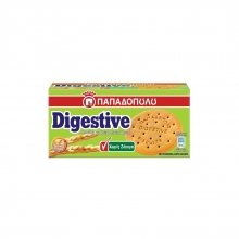 Παπαδοπούλου Μπισκότα Digestive Ολικής Άλεσης χωρίς Ζάχαρη 250gr