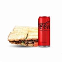 1 Πίτα Club με Γύρο Κοτόπουλο + 1 Αναψυκτικό 330ml επιλογής