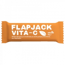 Flapjack Vita-c με Επικάλυψη και Γεύση Μαύρης Σοκολάτας και Πορτοκάλι 80gr