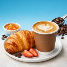 Croissant and Coffee Combo