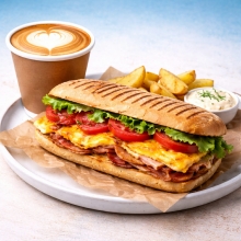 Panini Cartel and Coffee Combo