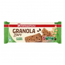Παπαδοπούλου Granola Bars χωρίς Προσθήκη Ζάχαρης με Σοκολάτα
