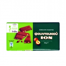 ΙΟΝ Σοκολάτα Γάλακτος Φουντουκιού με Stevia 60gr